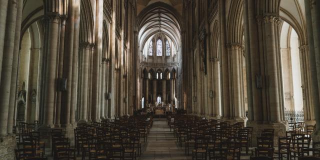 Intérieur de la cathédrale de Coutances