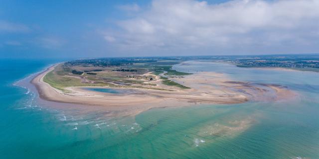 Pointe d'Agon vue du ciel