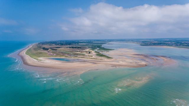 Pointe d'Agon vue du ciel