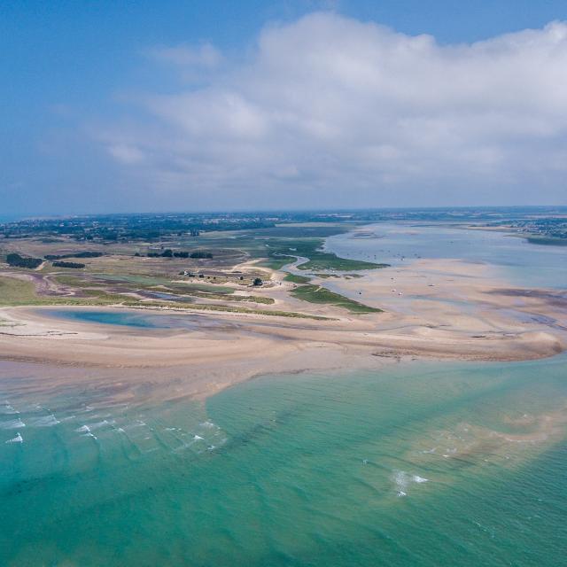 Pointe d'Agon vue du ciel