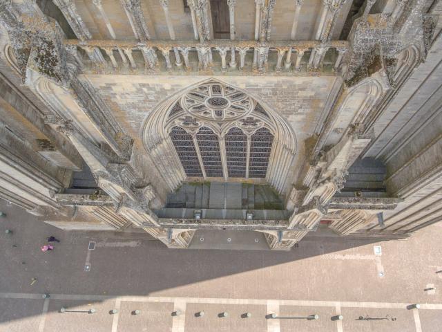 Façade de la cathédrale de Coutances