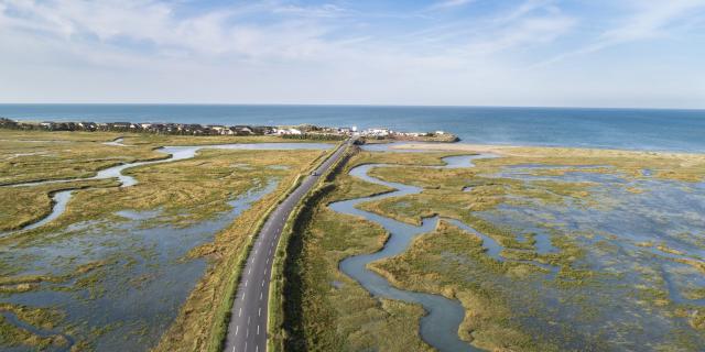 Havre de Blainville sur Mer vu du ciel