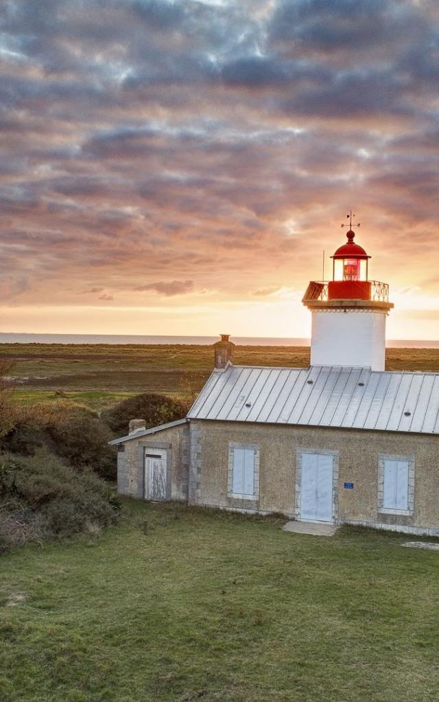 Phare de la pointe d'Agon vu par drone