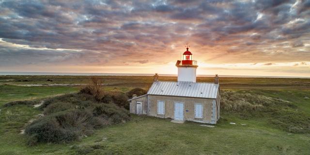 Phare de la pointe d'Agon vu par drone