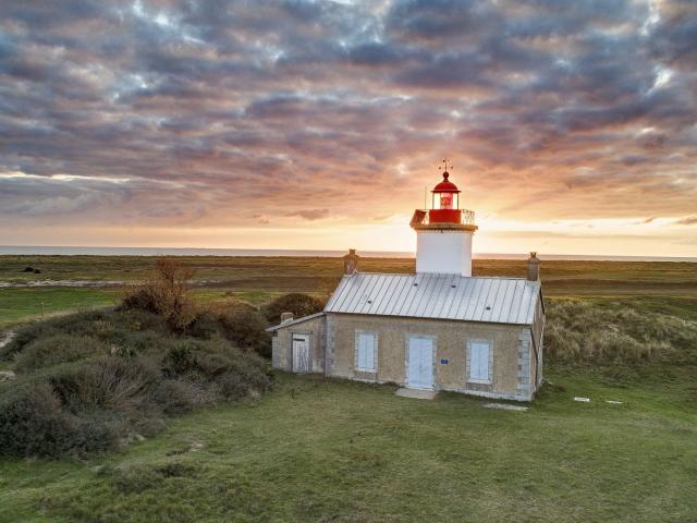 Phare de la pointe d'Agon vu par drone