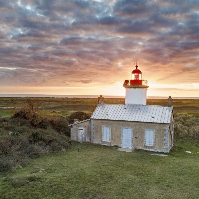 Phare de la pointe d'Agon vu par drone