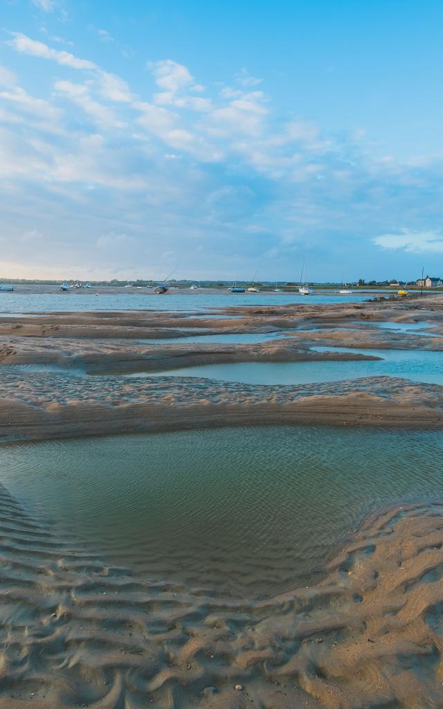 Havre de regnéville sur mer à marée basse