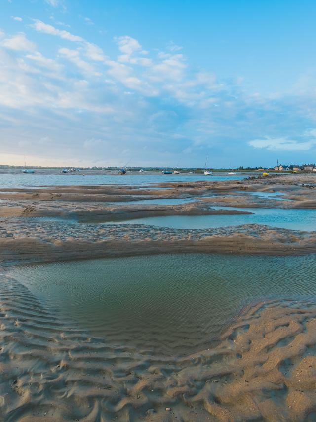 Havre de regnéville sur mer à marée basse