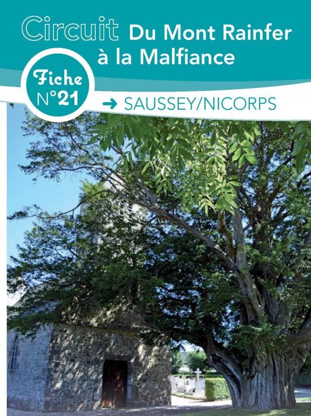 Fiche 21 Saussey Nicorps des circuits de randonnée de Coutances tourisme