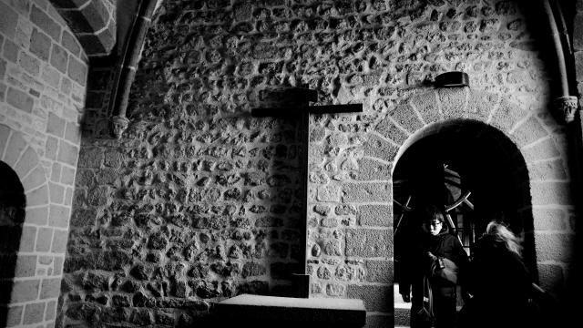 Visite d'un édifice religieux au Mont saint Michel