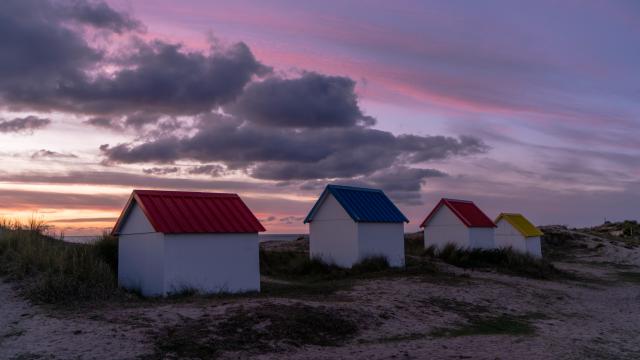 Cabines de Gouville-sur-Mer