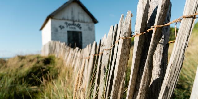 Cabine de la poulette à Agon-Coutainville