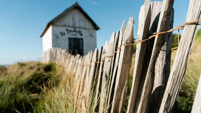 Cabine de la poulette à Agon-Coutainville