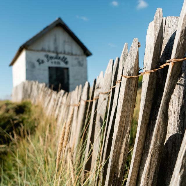 Cabine de la poulette à Agon-Coutainville