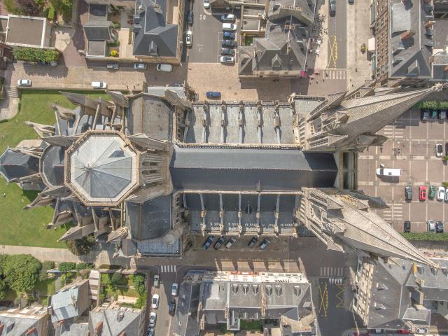 Cathédrale vue du dessus