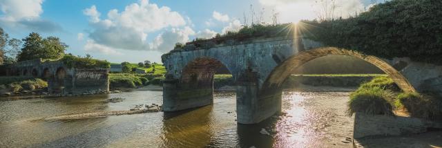 Pont de la roque à Heugueville sur Sienne pour admirer le mascaret