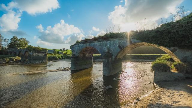 Pont de la roque à Heugueville sur Sienne pour admirer le mascaret