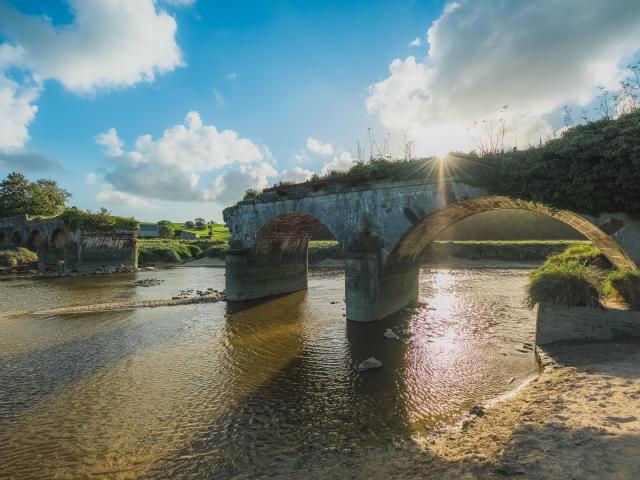 Pont de la roque à Heugueville sur Sienne pour admirer le mascaret