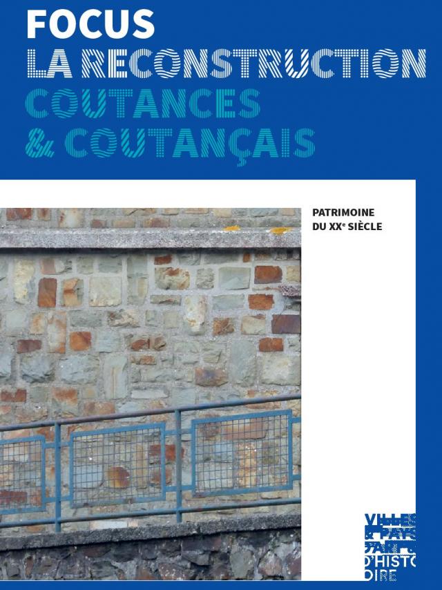 Couverture Focus reconstruction brochure du pays d'art et d'histoire du coutançais