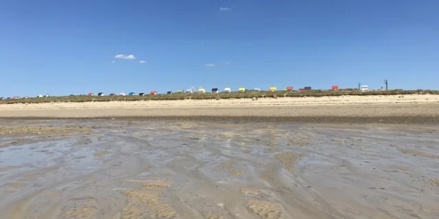 Estran marée basse à Gouville sur mer