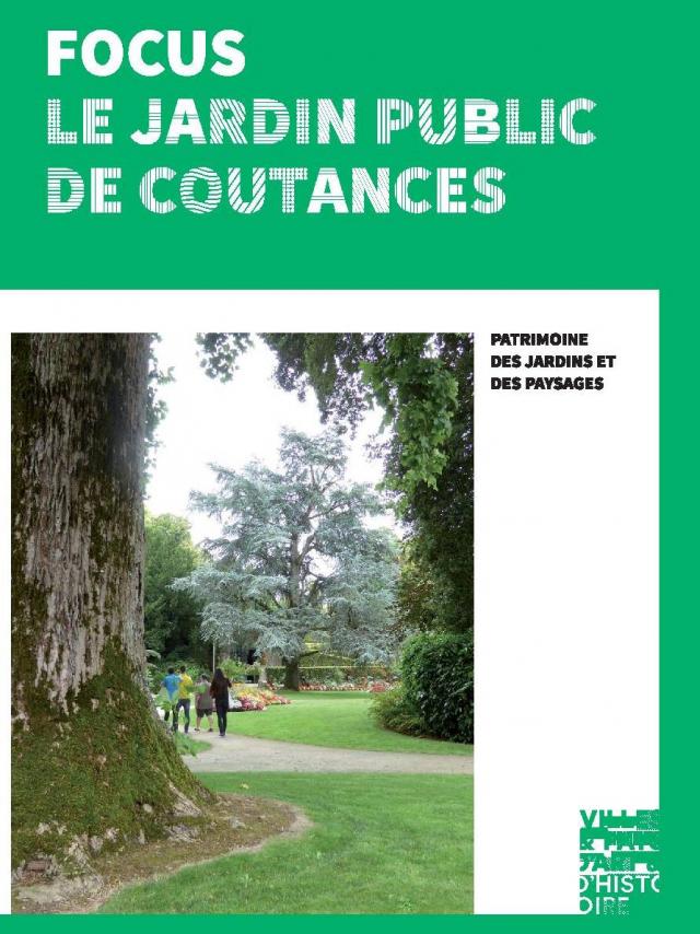 Couverture du Brochure sur le jardin des plantes de coutances par le pays d'art et d'histoire du coutançais