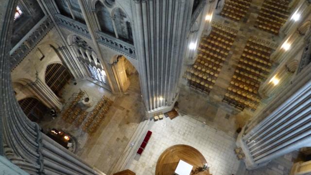 Visite des parties hauts de la cathédrale de Coutances