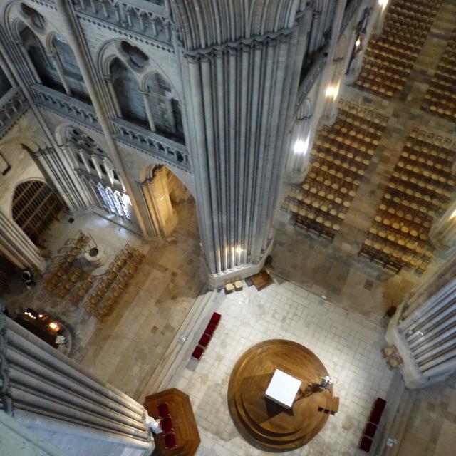 Visite des parties hauts de la cathédrale de Coutances