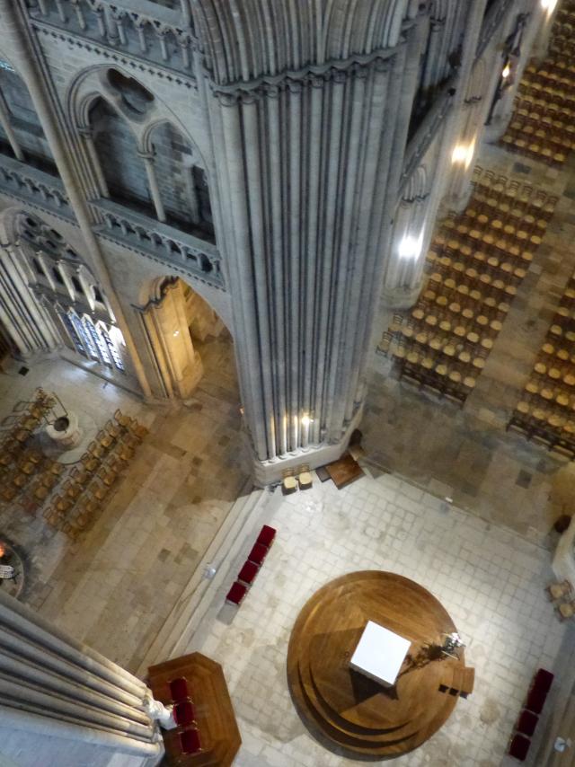 Visite des parties hauts de la cathédrale de Coutances