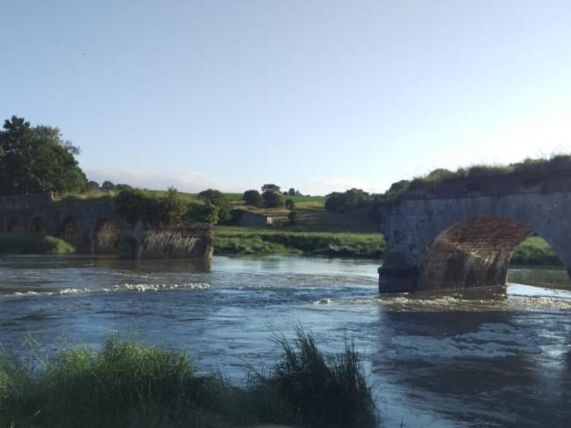 Pont de la roque à marée haute