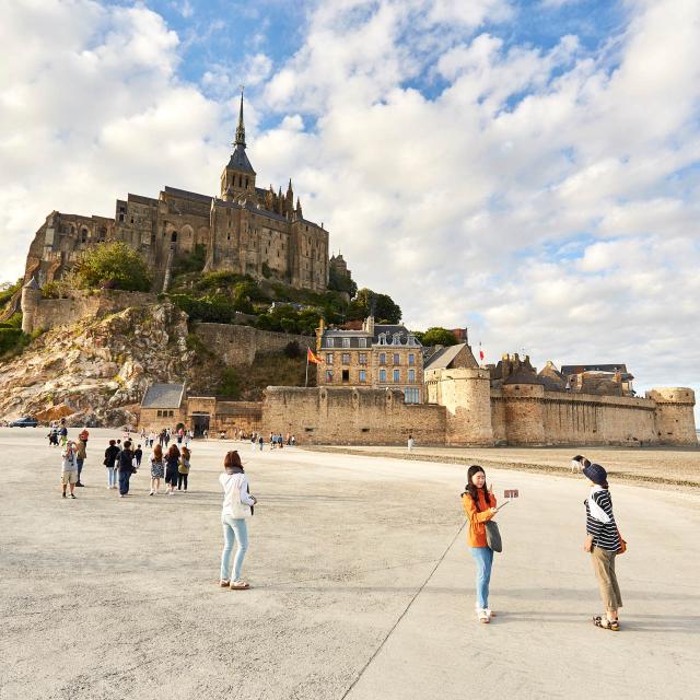 Le Mont-Saint-Michel vu depuis la plage