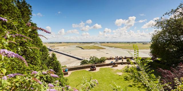 Vue sur la baie depuis le Mont-Saint-Michel