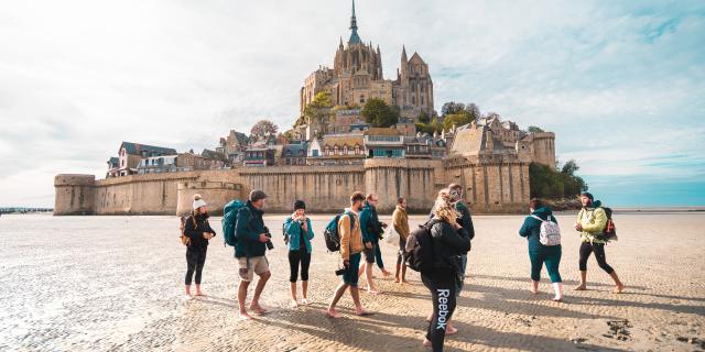 Rando dans la baie du Mont-Saint Michel