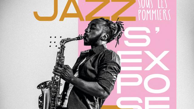 Affiche de l'exposition jazz sous les pommiers 2021