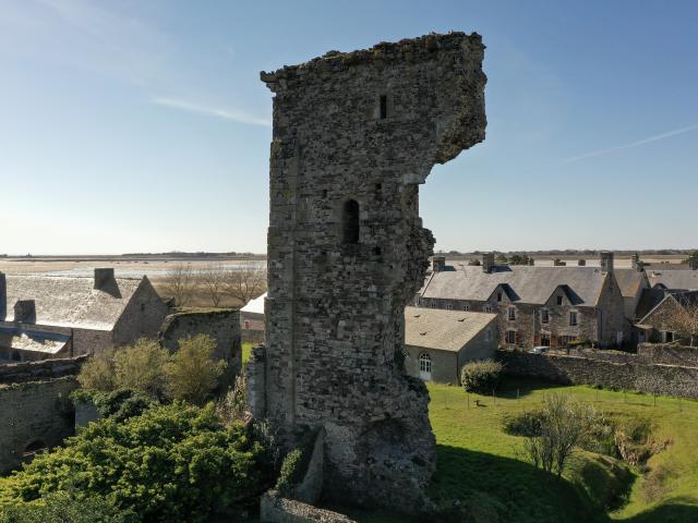 Tour du chateau de Regnéville sur Mer