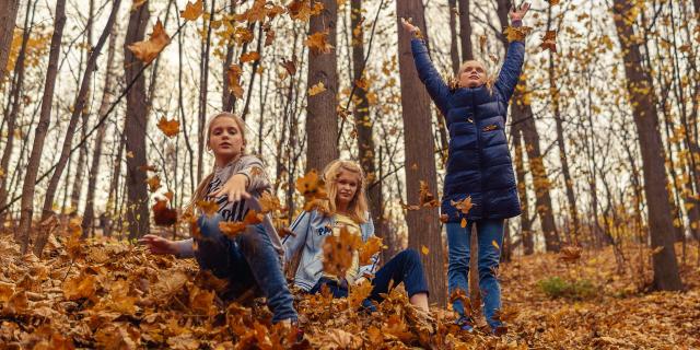 EN famille en automne à Coutances mer et bocage