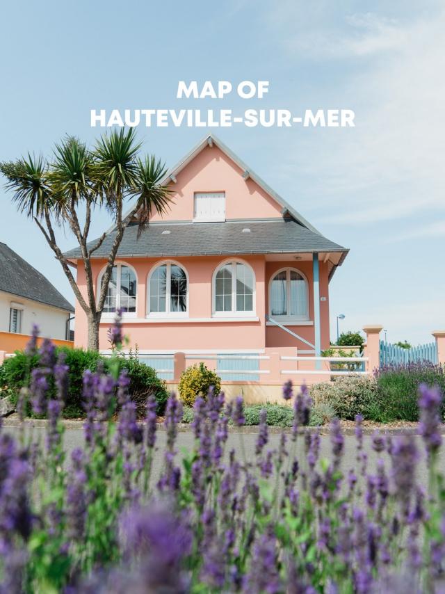 Map of Hauteville-sur-Mer