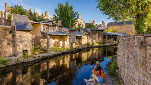 Villedieu les poêles, lavoirs été 2020