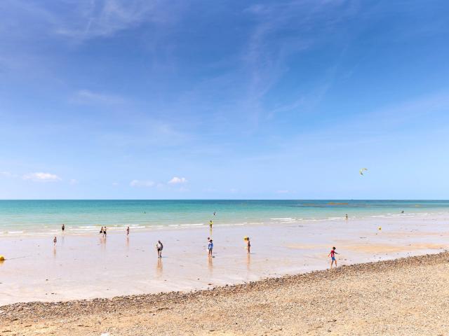 Sur la plage à Agon-Coutainville