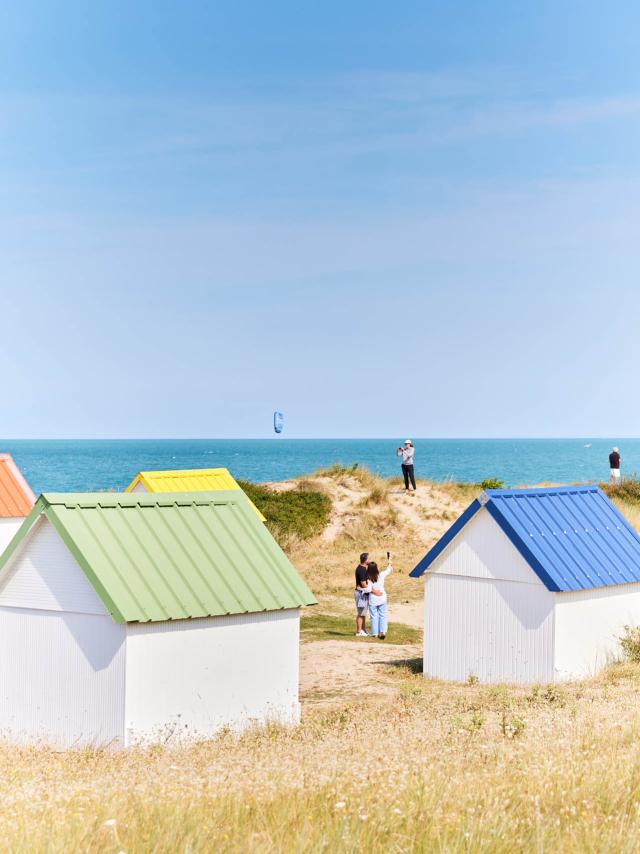 Cabines De Plage De Gouville Sur Mer