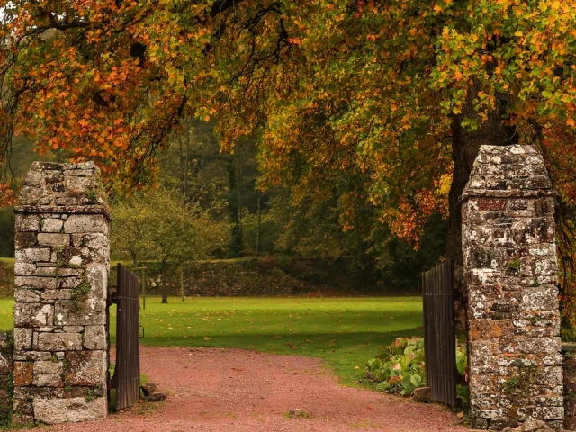 Abbaye De Hambye En Automne