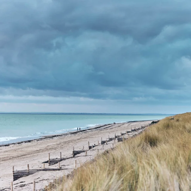 Plage Gouville Sur Mer En Hiver