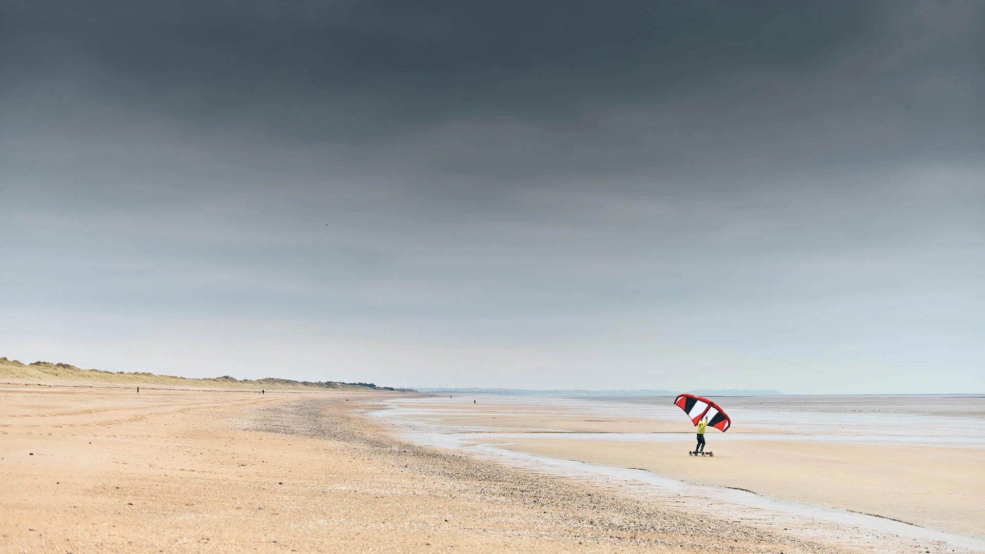 Plage Hauteville sur Mer en hiver